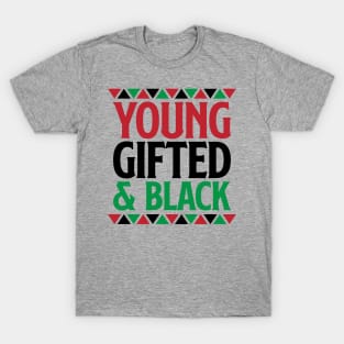 Young Gifted and Black, Black History, Black Lives Matter T-Shirt